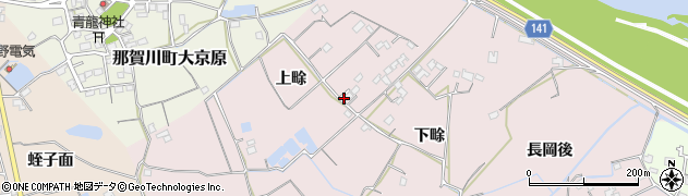徳島県阿南市横見町上畭周辺の地図