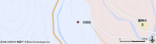和歌山県田辺市龍神村廣井原554周辺の地図