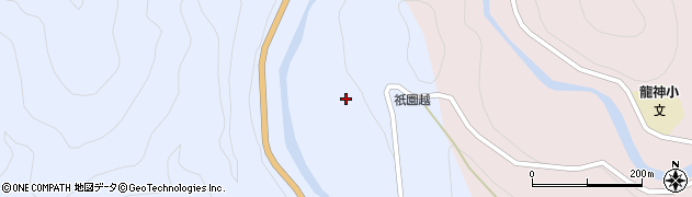和歌山県田辺市龍神村廣井原523周辺の地図