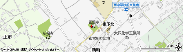 愛媛県西条市新町383周辺の地図