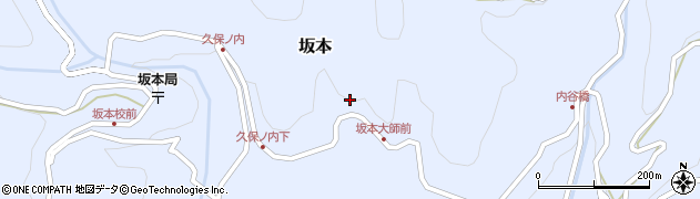 徳島県勝浦町（勝浦郡）坂本（岡西）周辺の地図
