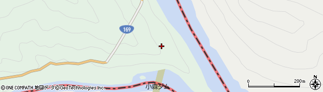 小森ダム周辺の地図