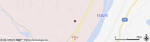 和歌山県日高郡日高川町平川199周辺の地図