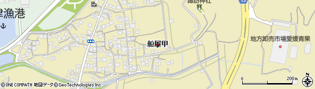 愛媛県西条市船屋（甲）周辺の地図