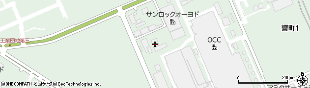福岡県北九州市若松区響町1丁目105周辺の地図