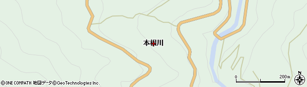 徳島県神山町（名西郡）上分（本根川）周辺の地図
