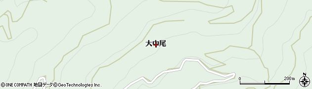 徳島県名西郡神山町上分大中尾周辺の地図