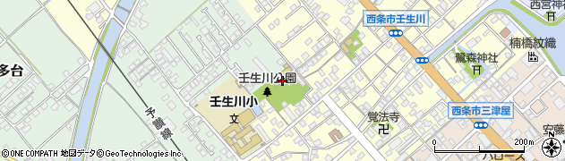 壬生川公園周辺の地図