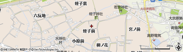 徳島県阿南市柳島町蛭子前周辺の地図