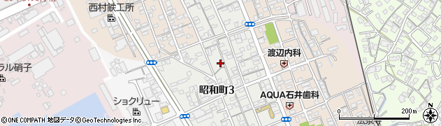 山口県宇部市昭和町周辺の地図