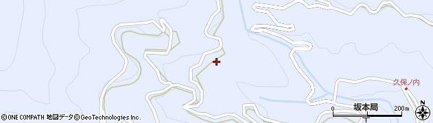 徳島県勝浦町（勝浦郡）坂本（中尾）周辺の地図