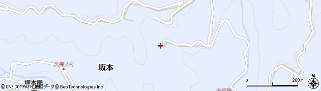 徳島県勝浦町（勝浦郡）坂本（岡田）周辺の地図