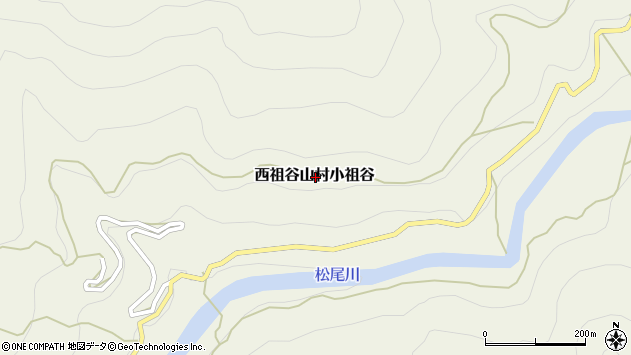 〒779-5172 徳島県三好市西祖谷山村小祖谷の地図
