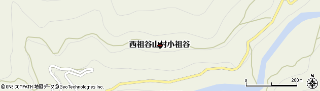 徳島県三好市西祖谷山村小祖谷周辺の地図