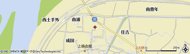 徳島県阿南市上大野町南浦48周辺の地図