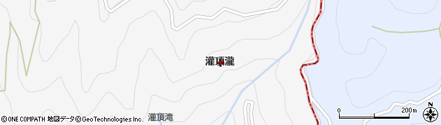 徳島県勝浦郡上勝町正木灌頂瀧周辺の地図