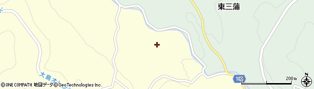 山口県周防大島町（大島郡）西三蒲（小平）周辺の地図