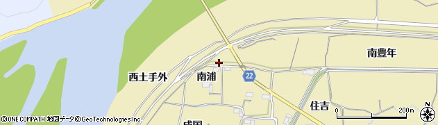 徳島県阿南市上大野町南浦70周辺の地図