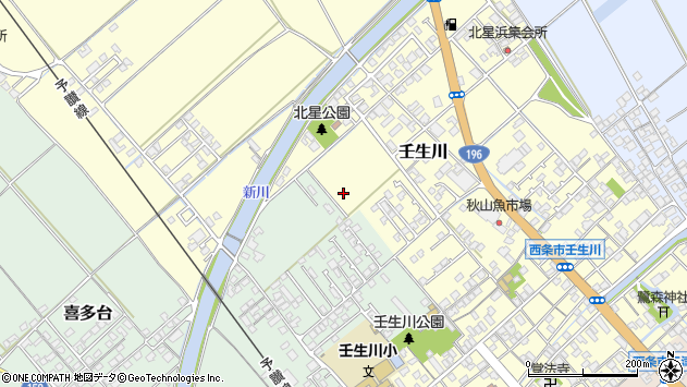 〒799-1341 愛媛県西条市壬生川の地図