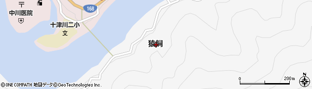 奈良県吉野郡十津川村猿飼周辺の地図