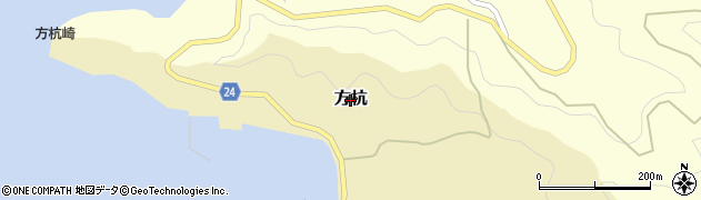 和歌山県日高町（日高郡）方杭周辺の地図
