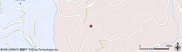 徳島県勝浦町（勝浦郡）三溪（入道谷）周辺の地図