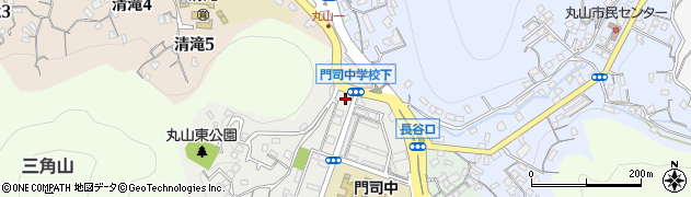 門司丸山郵便局周辺の地図