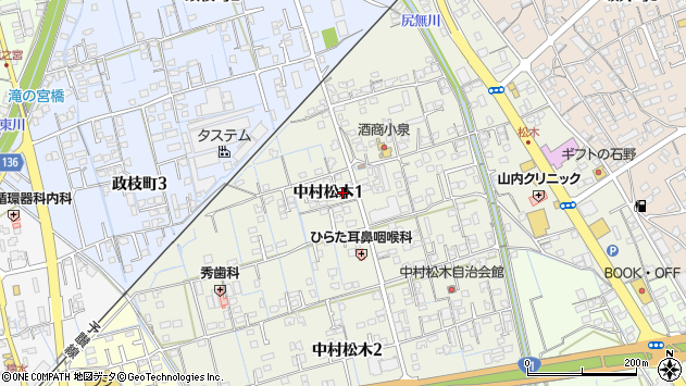〒792-0041 愛媛県新居浜市中村松木の地図