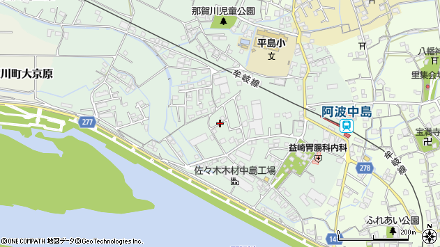 〒779-1242 徳島県阿南市那賀川町赤池の地図