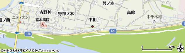 徳島県阿南市羽ノ浦町古庄中相周辺の地図