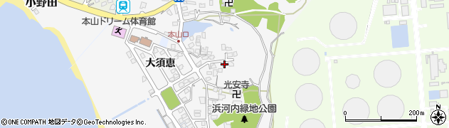 山口県山陽小野田市大須恵1131周辺の地図