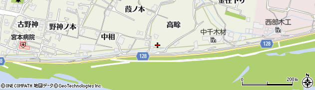 徳島県阿南市羽ノ浦町古庄（高畭）周辺の地図