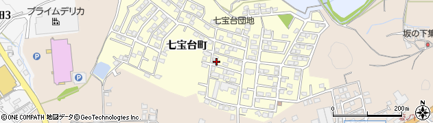 愛媛県新居浜市七宝台町周辺の地図