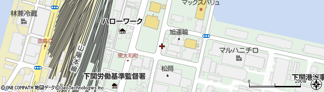 山口県下関市東大和町2丁目周辺の地図