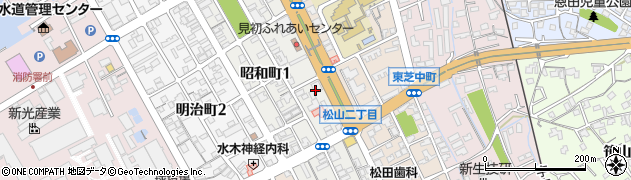 西中国信用金庫東新川支店周辺の地図