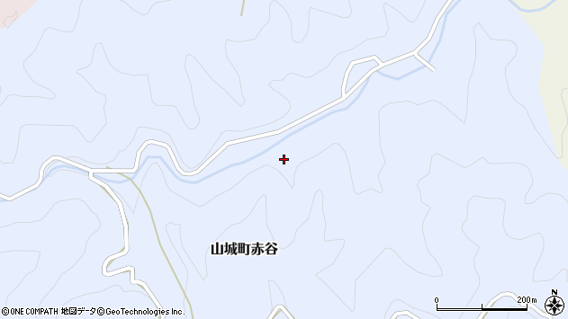〒779-5336 徳島県三好市山城町赤谷の地図