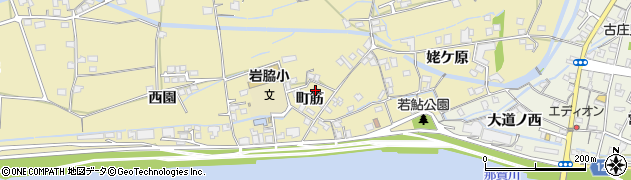 徳島県阿南市羽ノ浦町岩脇（町筋）周辺の地図