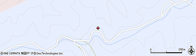 徳島県三好市山城町赤谷121周辺の地図