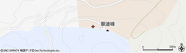 翠波峰周辺の地図