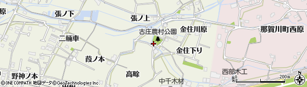 徳島県阿南市羽ノ浦町古庄金住下り36周辺の地図