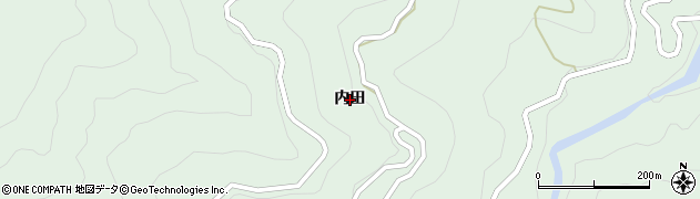 徳島県美馬市穴吹町古宮（内田）周辺の地図