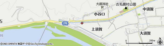 徳島県阿南市羽ノ浦町古毛（上須賀）周辺の地図