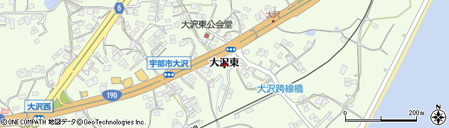 山口県宇部市西岐波（大沢東）周辺の地図