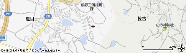 愛媛県松山市夏目周辺の地図