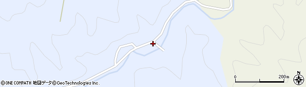 徳島県三好市山城町赤谷7周辺の地図