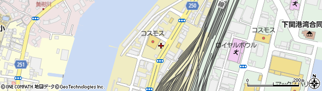 山口県下関市大和町周辺の地図