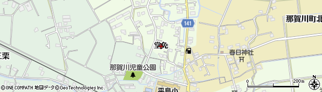 徳島県阿南市那賀川町上福井（堂免）周辺の地図