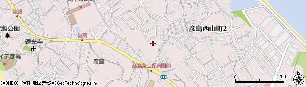 山口県下関市彦島西山町周辺の地図