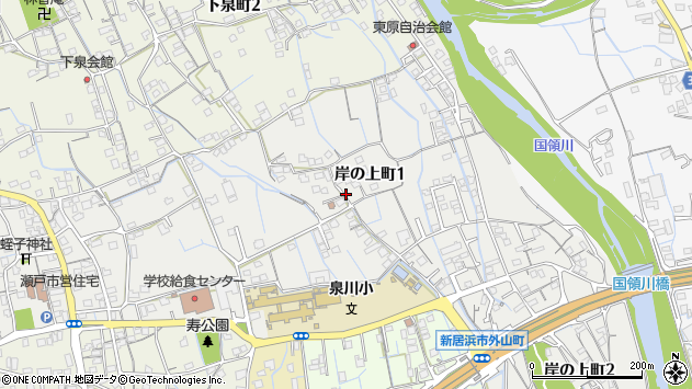 〒792-0815 愛媛県新居浜市岸の上町の地図