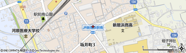 株式会社悠遊社　新居浜事業所周辺の地図
